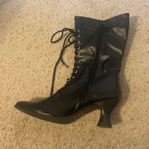 Victorian Boot - 2.5 inch Heel - Black